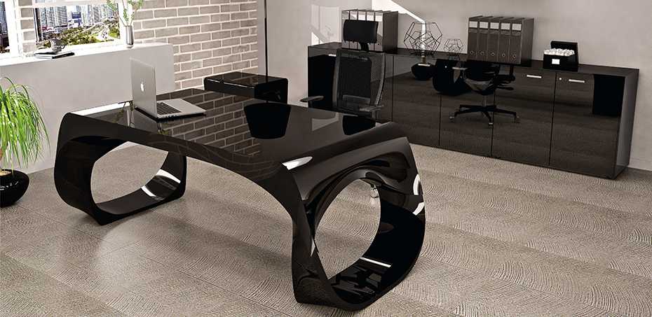 Modern office desk Infinity by Babini, design Edoardo Cappelluti