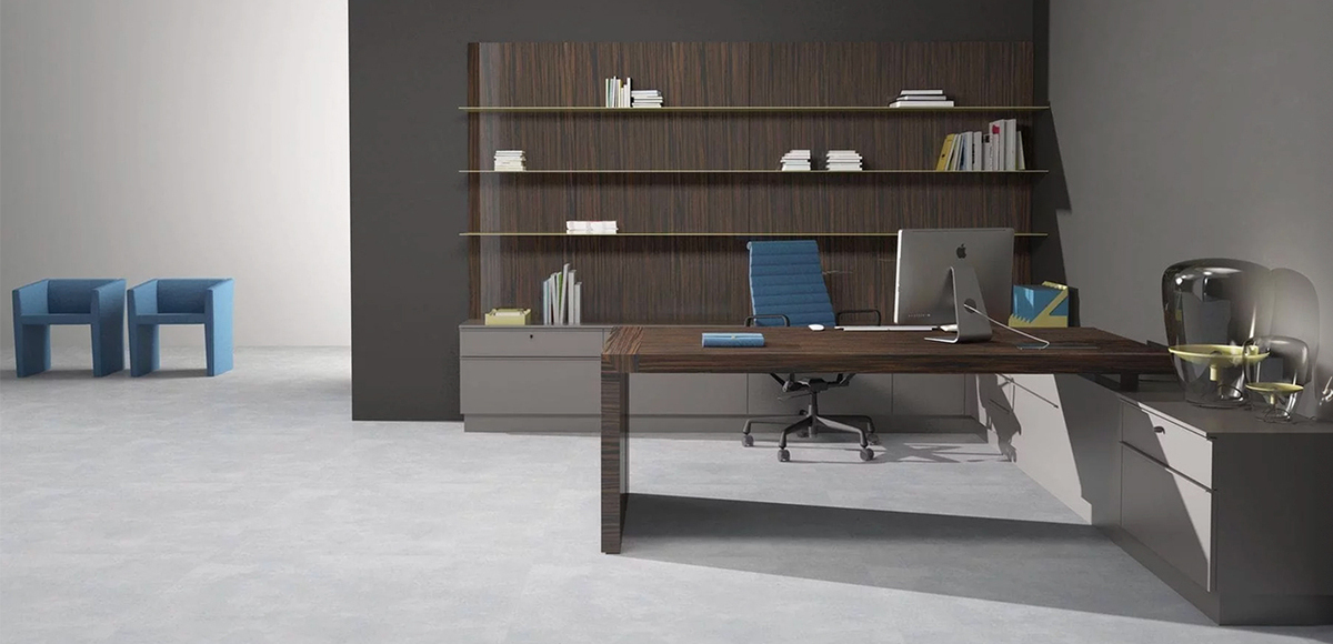 Kyo high end design wooden desk by Martex, designer Mario Mazzer
