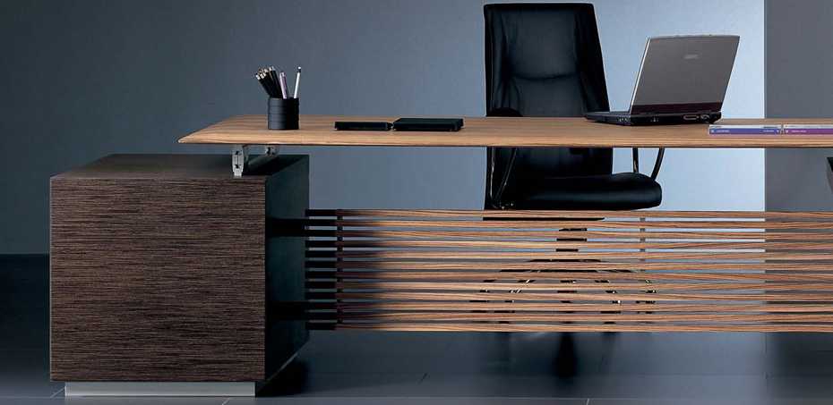 Rho Wooden And Glass Executive Desk By Ora Acciaio Designer Luca