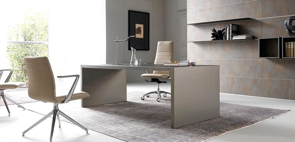 Glass Top Desk Made In Italy Executive Glass Office Furniture