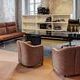 Asymmetrical meeting table Tecno