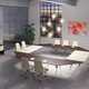 glass desk meeting table