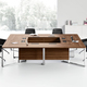 wooden conference table