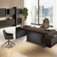 Italian office desk Jera black