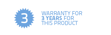 warranty for 3 years