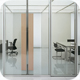 Glass partition wall citterio